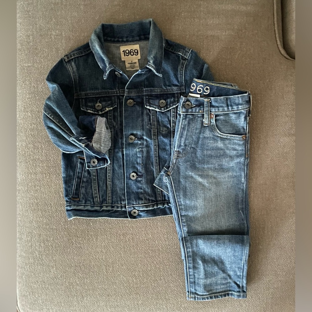 GAP 1969 BOYS DENIM JACKET & JEANS SET